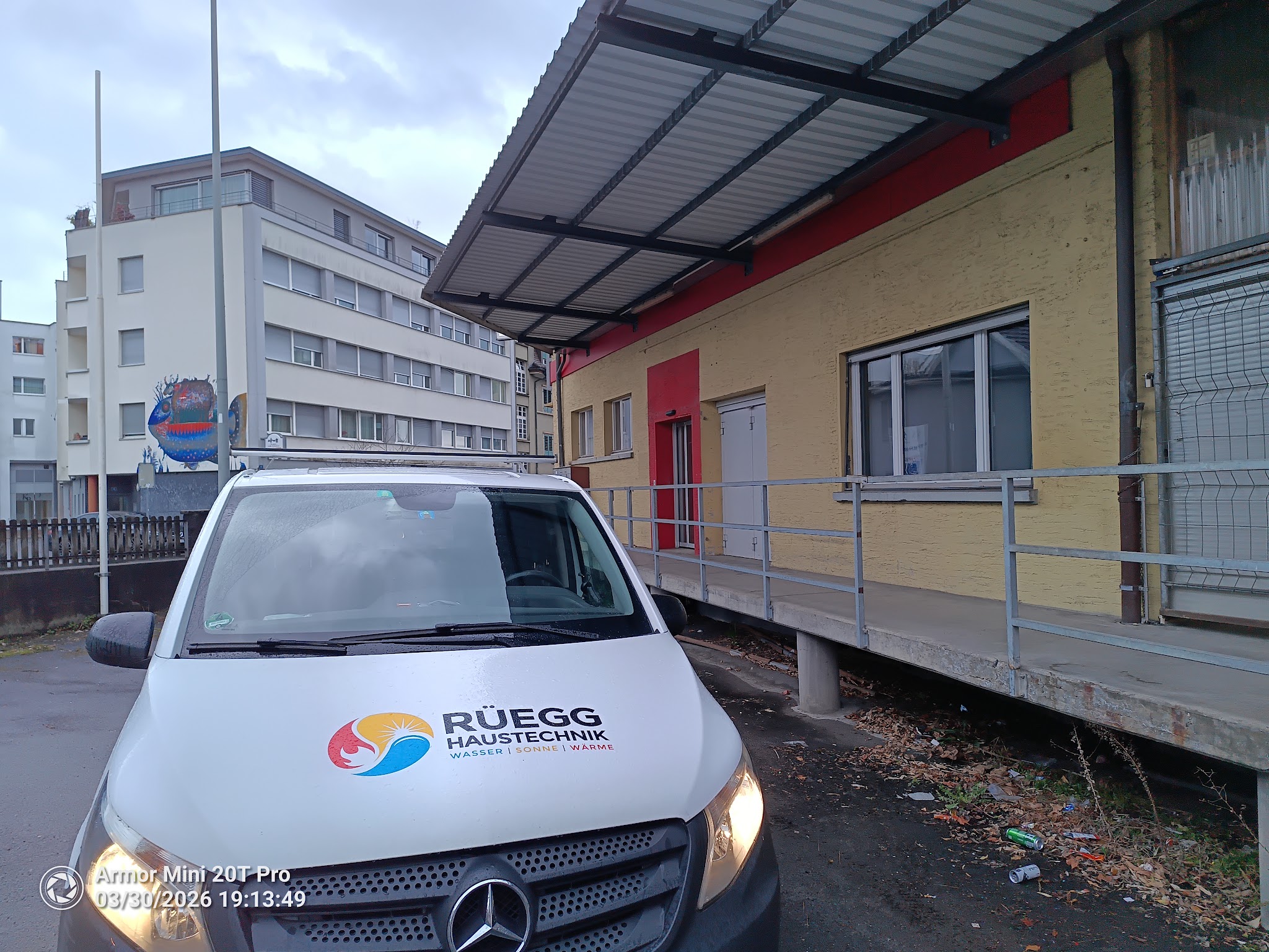 Firmenwagen von Rüegg Haustechnik in Baar