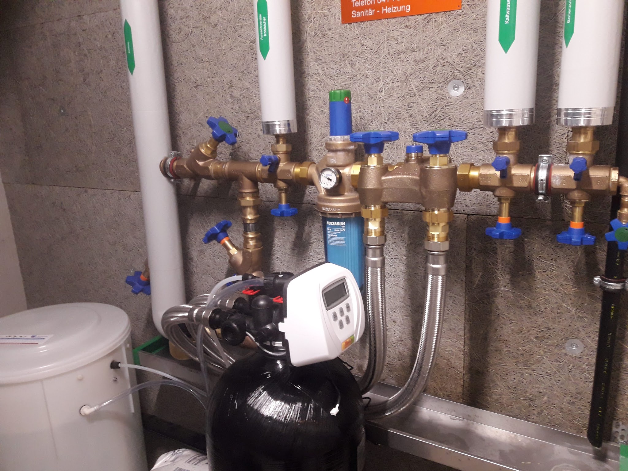 Hausanschluss mit Wasseraufbereitung und Filter